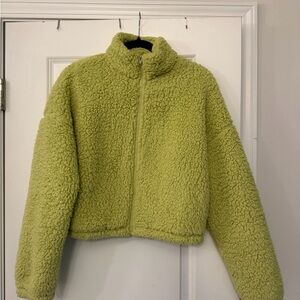Hollister Lime Green Puffer Jacket
